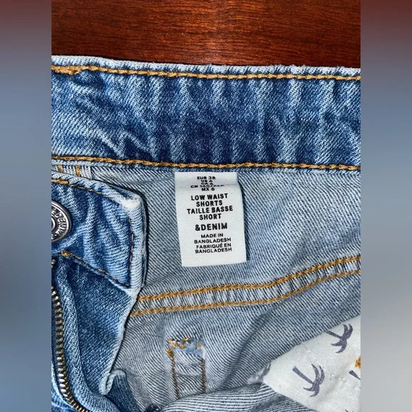 Jean Shorts with Rips - Picture 3 of 3